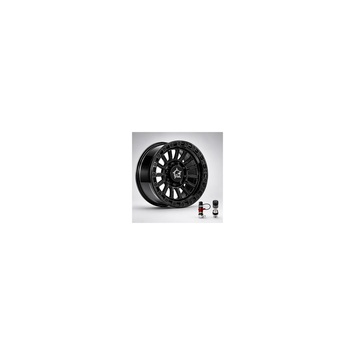 AMTRUX 18" Sianna Series 2T Load Rated +18 Offset Wheel & RIV/RPV, Single suits Chevrolet Silverado 2500 (2011-2026), 3500