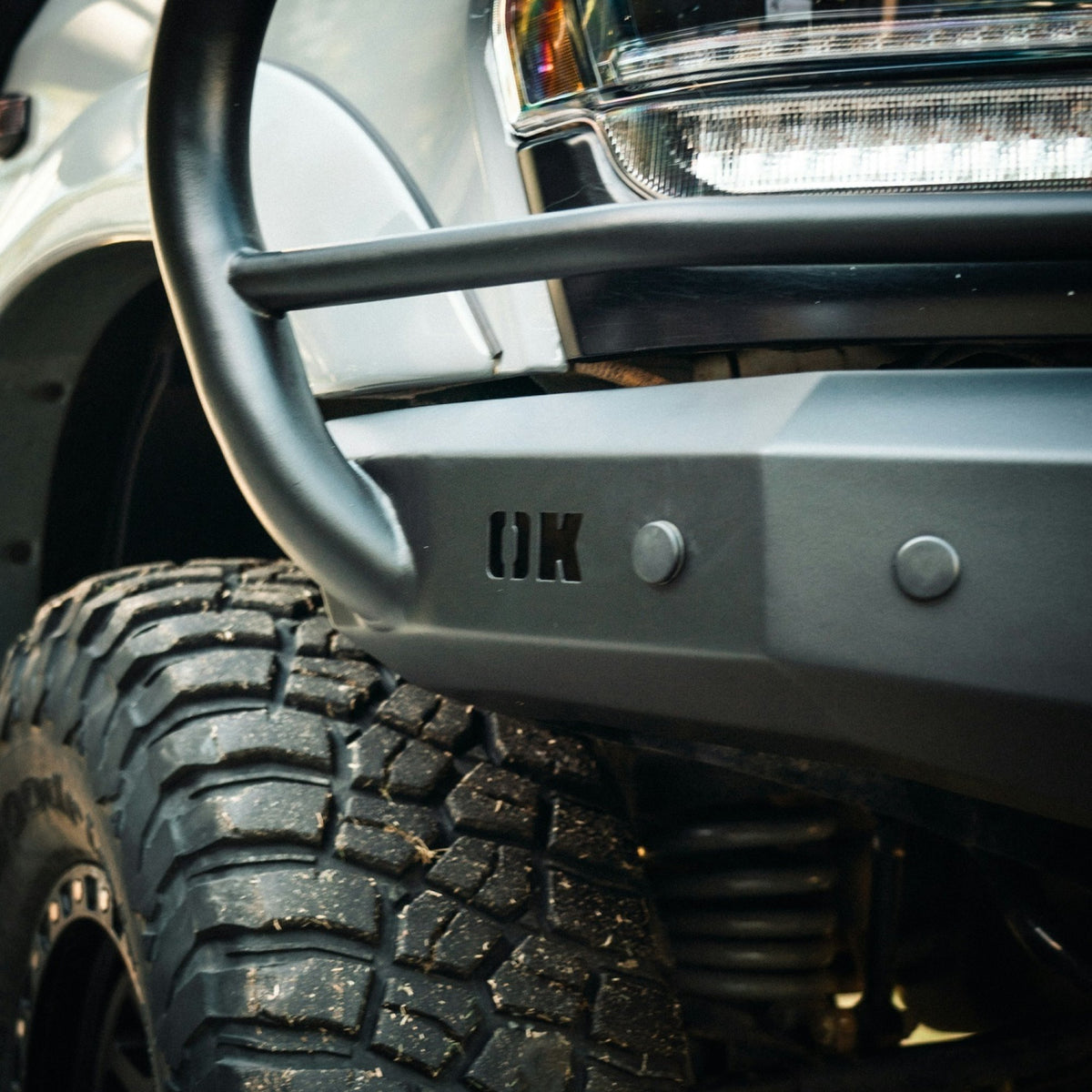 Outback Kitters Full Guard Bull Bar - Raw suits RAM 2500/3500 (2019-2024)