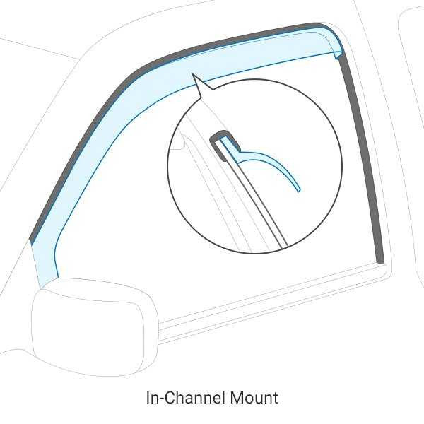 WeatherTech Side Window Deflector Kit | Fits RAM 1500 DT Crew Cab (2021+)