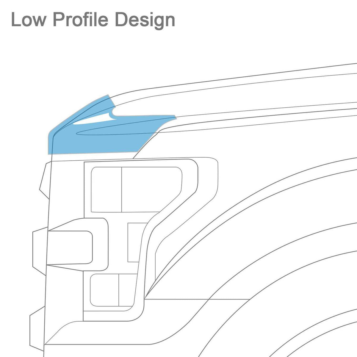 WeatherTech Stone & Bug Deflector | Ford F-150 Super Crew (2015-2020)