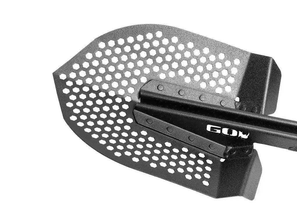 Go Rhino Xventure Gear Perforated Stackable Recovery Shovel (Textured Black)