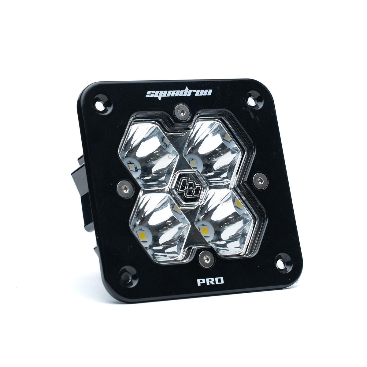 Squadron 2.0 Pro Black Flush Mount LED Auxiliary Light Pod Universal Clear