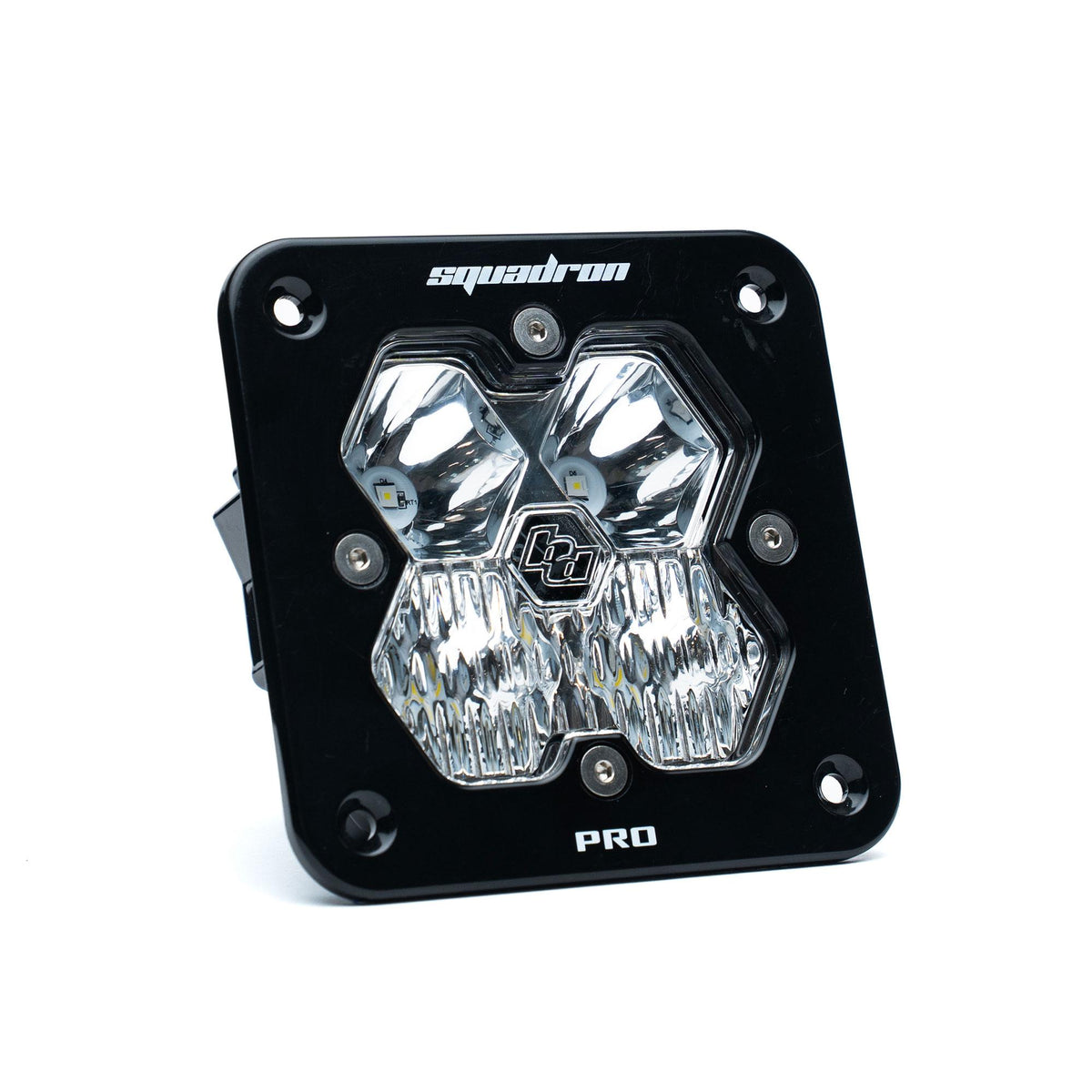 Squadron 2.0 Pro Black Flush Mount LED Auxiliary Light Pod Universal Clear