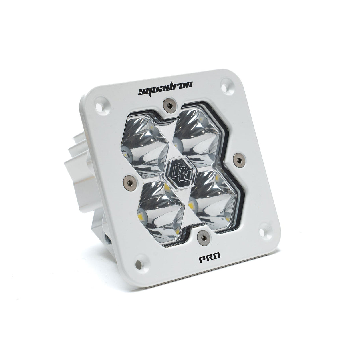 Squadron 2.0 Pro White Flush Mount LED Auxiliary Light Pod Universal Clear