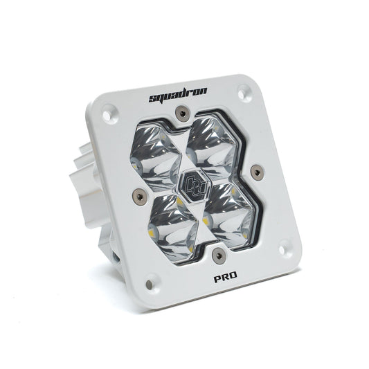 Squadron 2.0 Pro White Flush Mount LED Auxiliary Light Pod Universal Clear