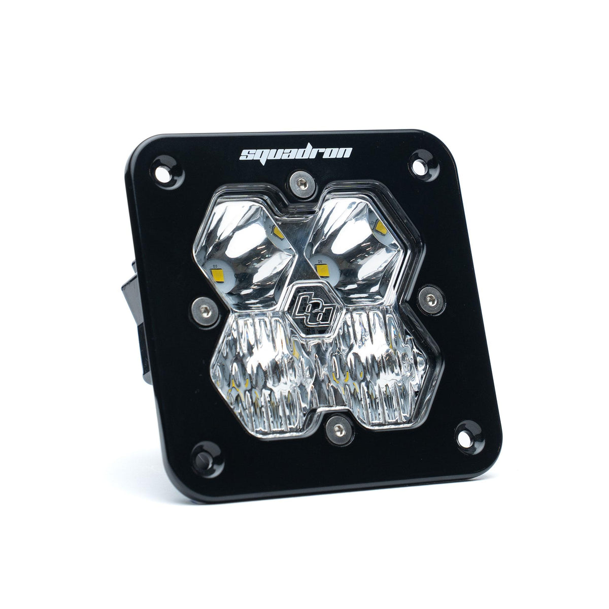 Squadron 2.0 Sport Black Flush Mount LED Auxiliary Light Pod Universal Clear