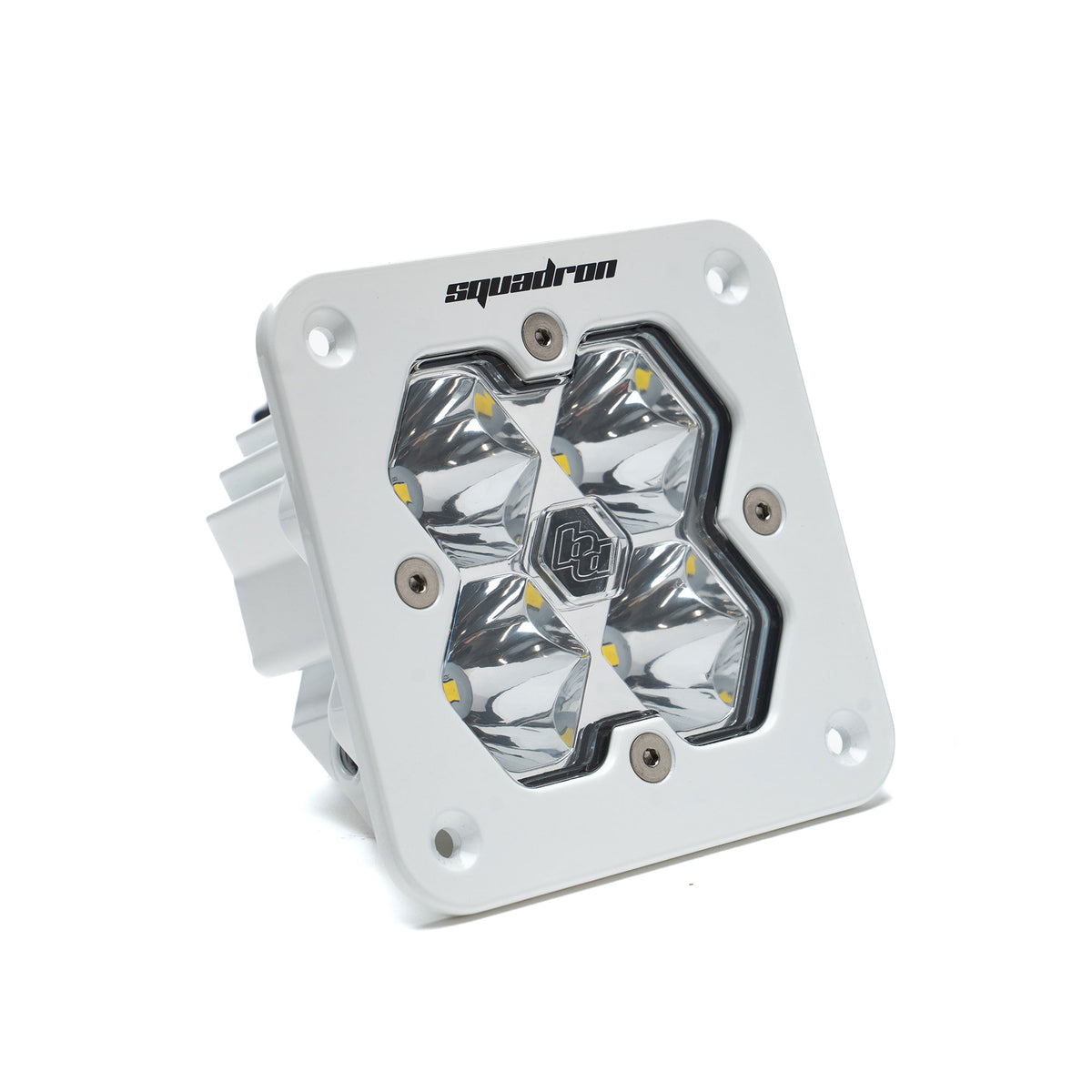 Squadron 2.0 Sport White Flush Mount LED Auxiliary Light Pod Universal Clear