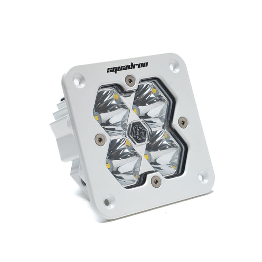 Squadron 2.0 Sport White Flush Mount LED Auxiliary Light Pod Universal Clear