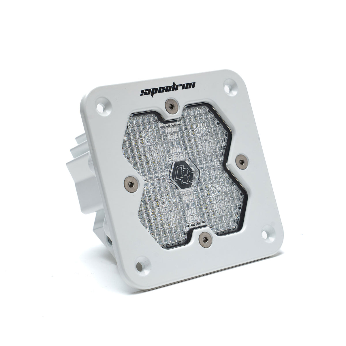 Squadron 2.0 Sport White Flush Mount LED Auxiliary Light Pod Universal Clear